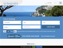 Tablet Screenshot of hotellareginella.com